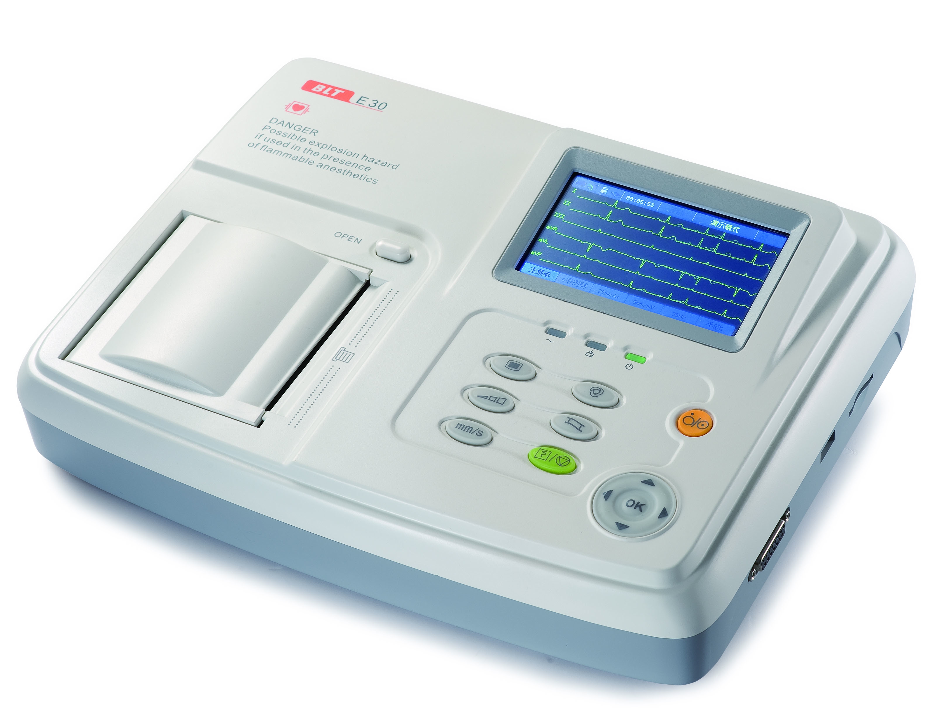 Electrocardiograf digital portabil cu 3 canale E30